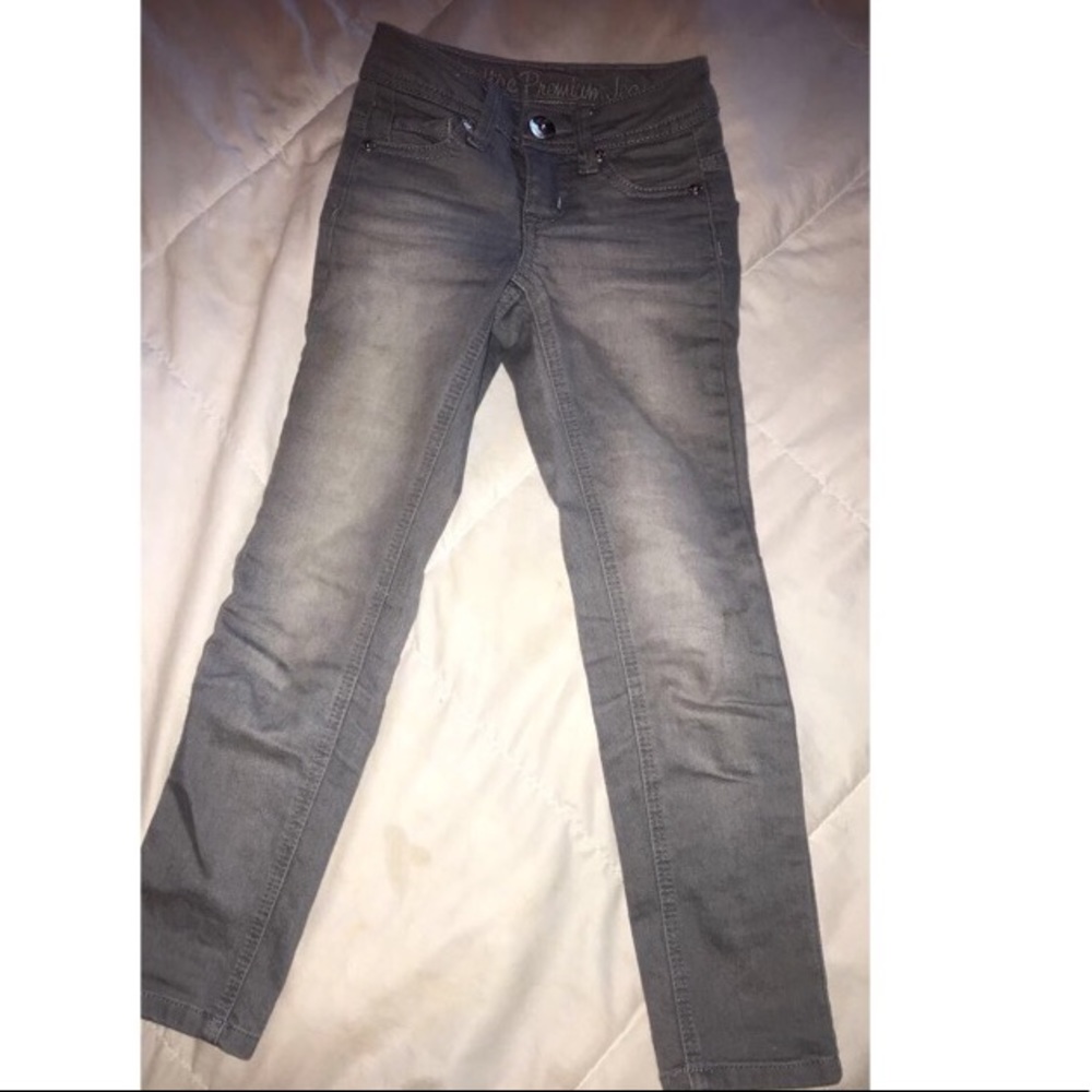 Girls Grey Justice Jeans
